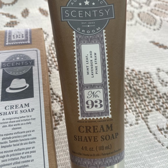 NEW Scentsy No. 93 Cream Shave Soap Mens Authentic Groom NIB - Picture 3 of 6